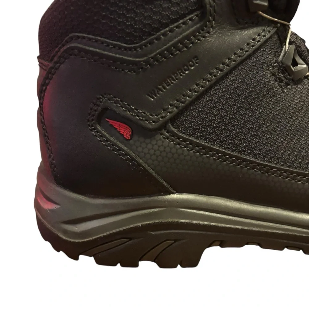 Red Wing Boots BOA Mens 10.5D Tradesman Waterproof Hiker Boot 6614 Black Leather - Picture 7 of 11